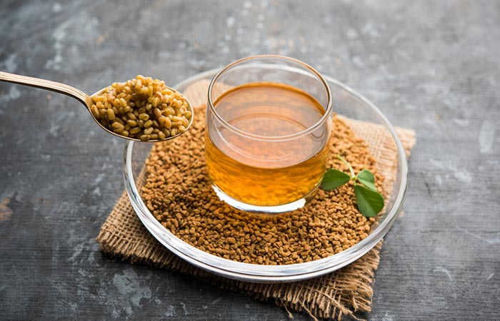 One can take fenugreek liquid extract as supplement for good hair