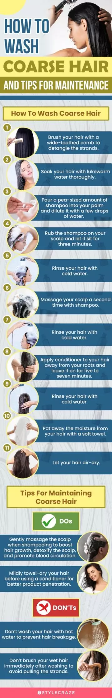 How To Wash Coarse Hair And Tips For Maintenance
