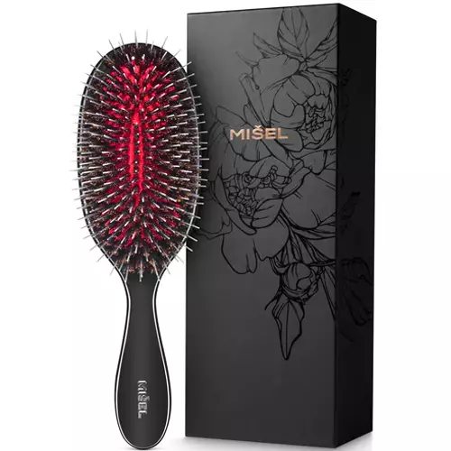 MISEL Professional Salon Approved Boar Bristle Hair Brush