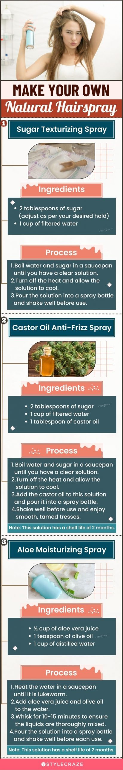 make your own natural hair spray (infographic)