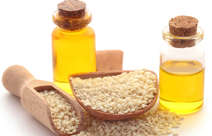 Olive oil and sesame seed oil for head lice