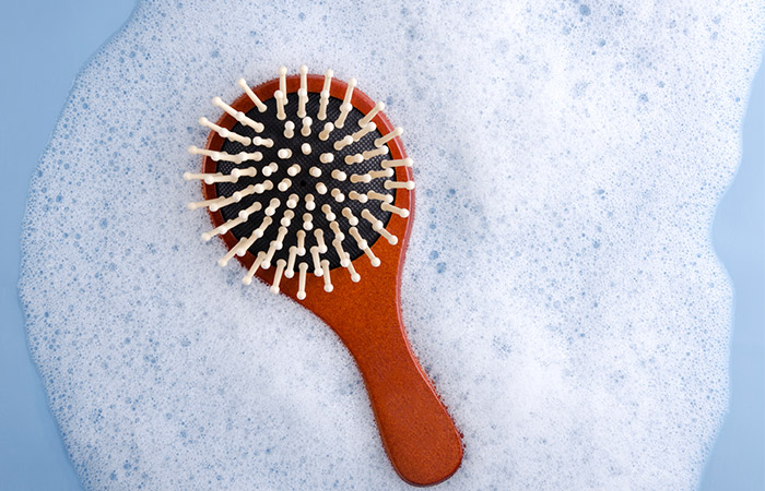 Wash your hair brush to keep it clean