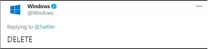 Windows has not left this hashtag either