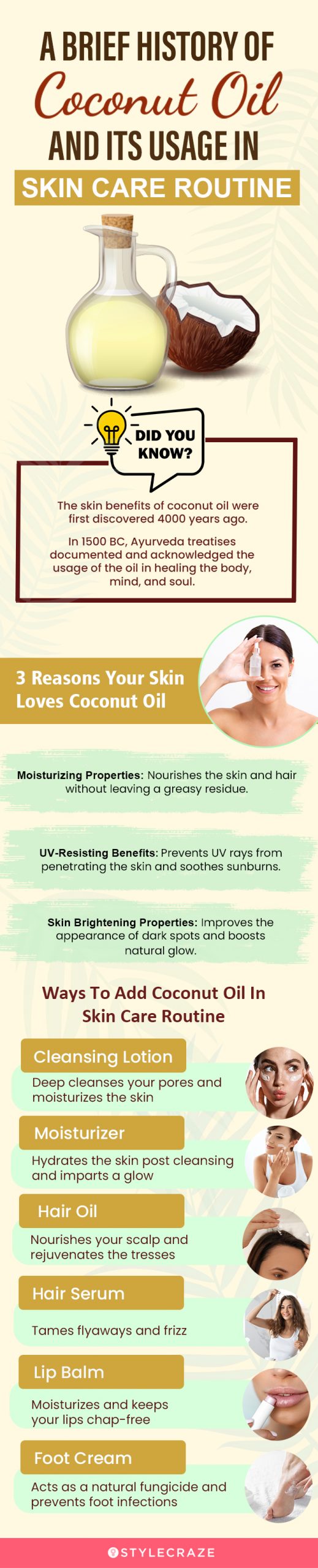 Reasons Your Skin Love Coconut Oil(infographic)