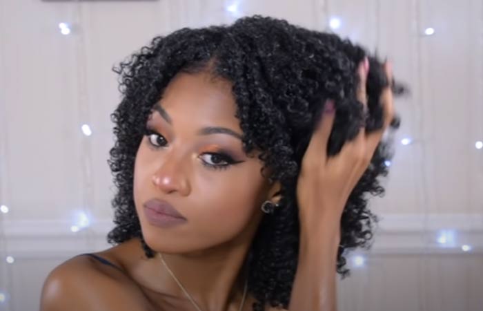 Perfect wash and go hair step 9 is to apply a curl gel to each section of the hair
