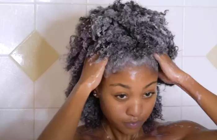 Perfect wash and go hair step 2 is to apply shampoo and massage your scalp