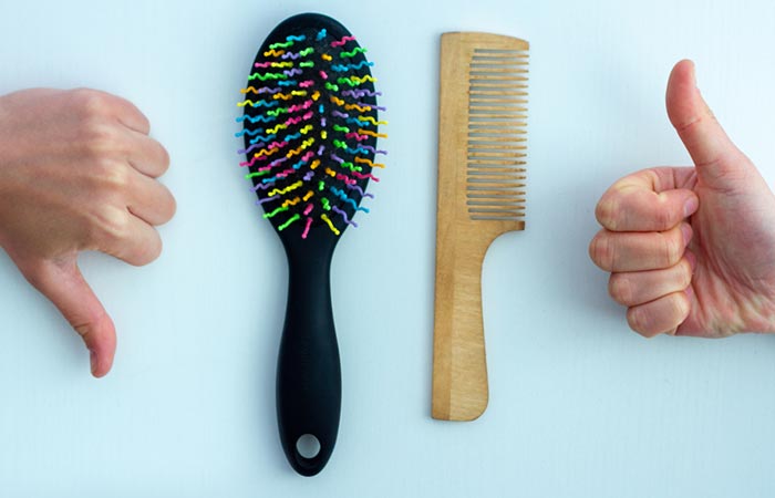 Wooden hair brushes are eco-friendly