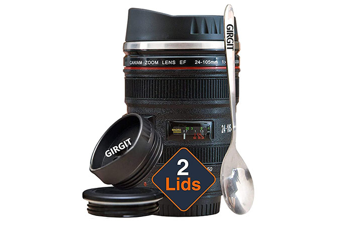 Camera lens mug