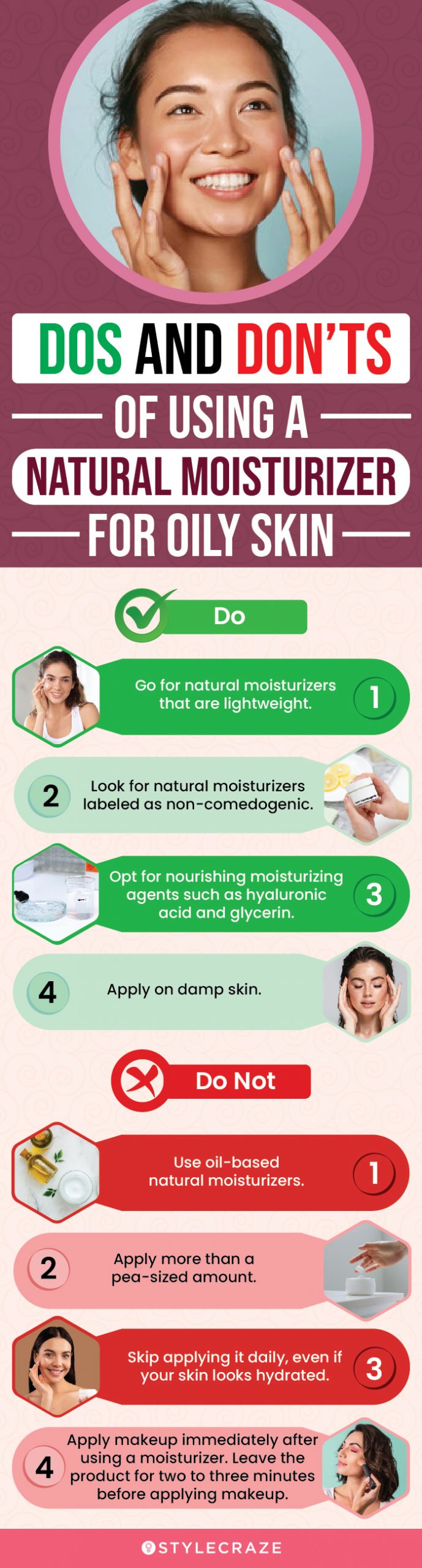 Dos And Don’ts Of Using A Natural Moisturizer For Oily Skin (infographic)