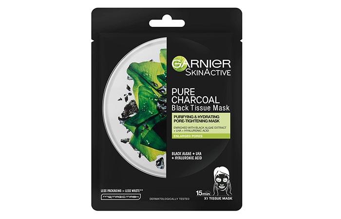 GARNIERSKINACTIVE PURE CHARCOAL Black Tissue Mask
