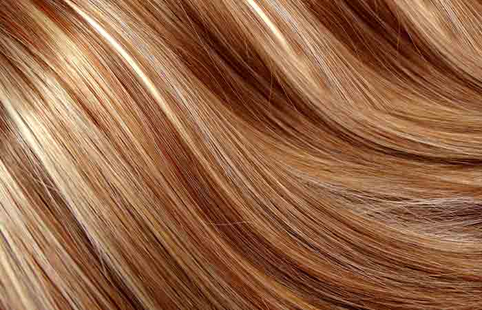 Close up of hair with highlights in them