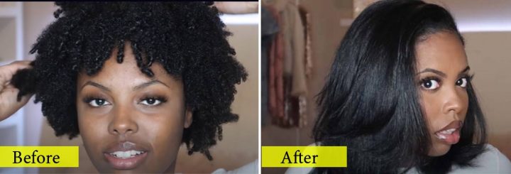 How To Straighten 4C Curly Natural Hair And Control Shrinkage  