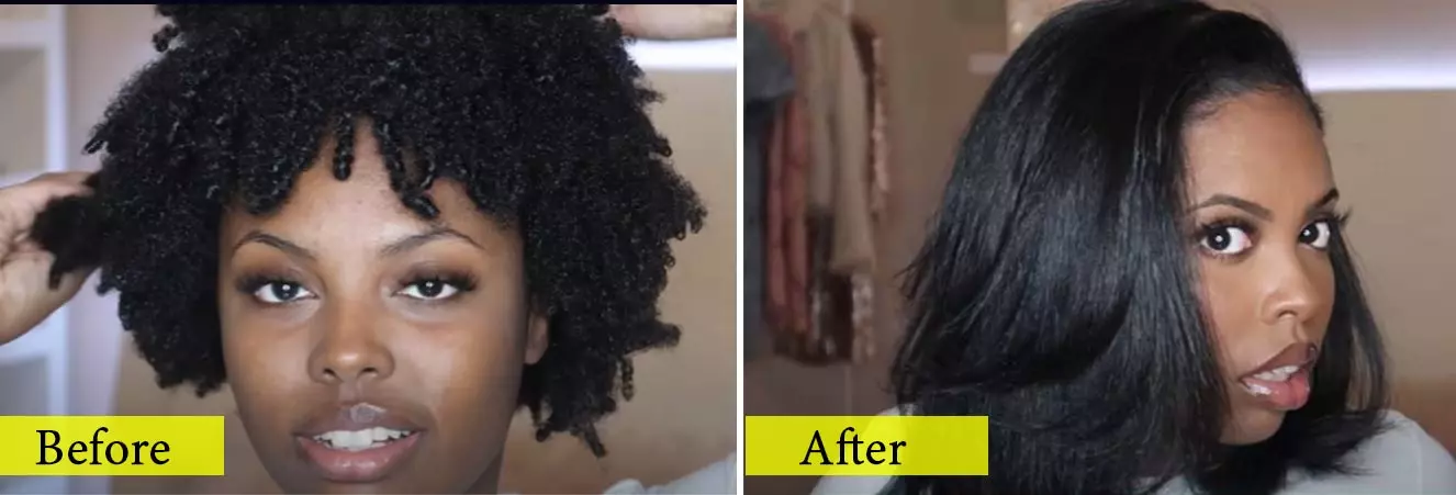 How To Straighten 4C Curly Natural Hair And Control Shrinkage