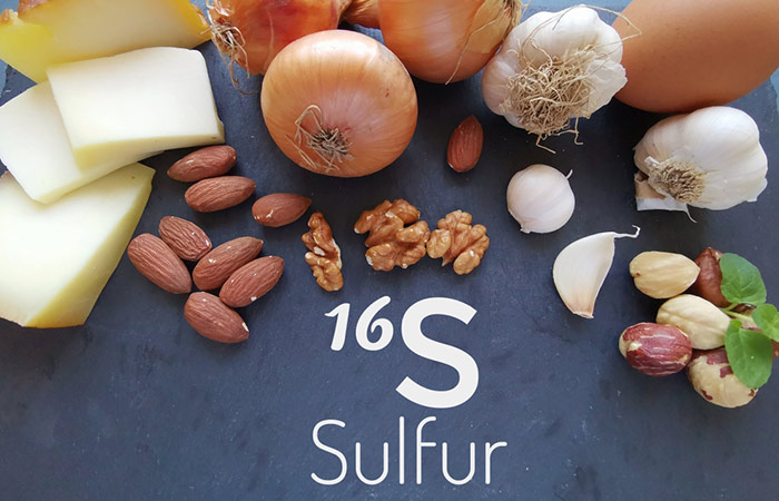 Eat sulfur-rich foods to cover its deficiency