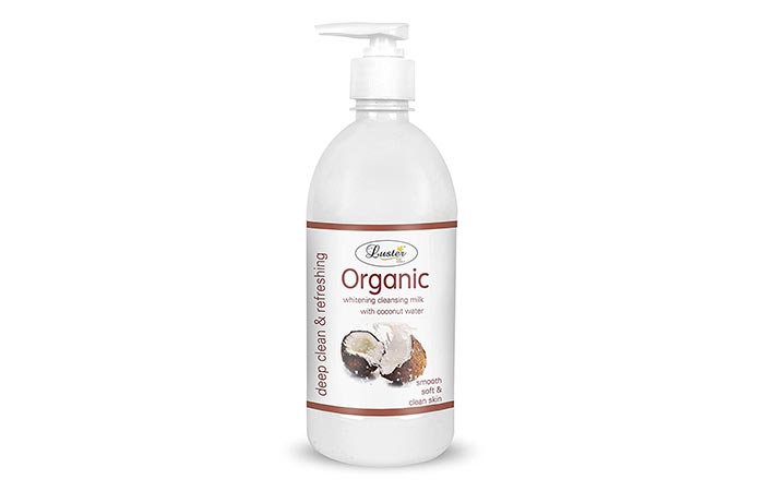 Luster Organic Whitening Cleansing Milk With Coconut Water