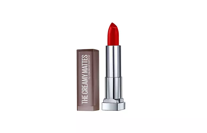 Maybelline New York Creamy Matte Lipstick in 160 Siren in Scarlet