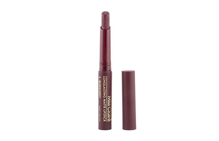 Miss Claire Long Lasting Matte Lipstick in 03 Burgundy