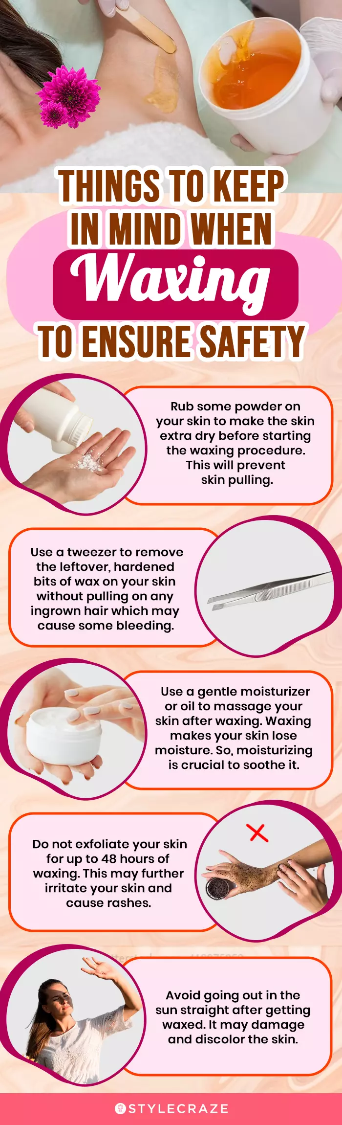 Things To Keep In Mind When Waxing To Ensure Safety(infographic)