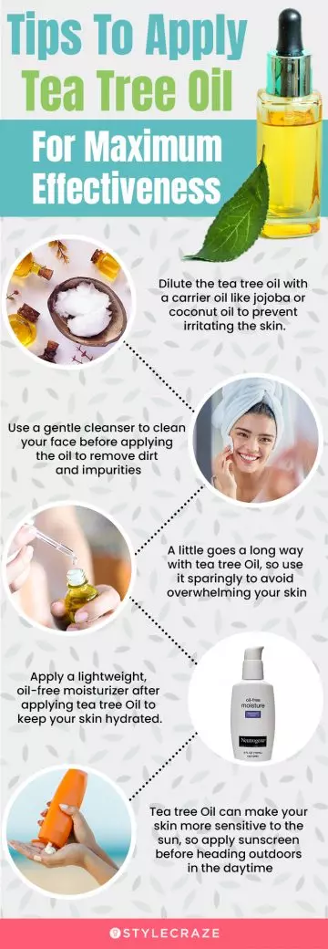 Tips To Apply Tea Tree Oil (infographic)