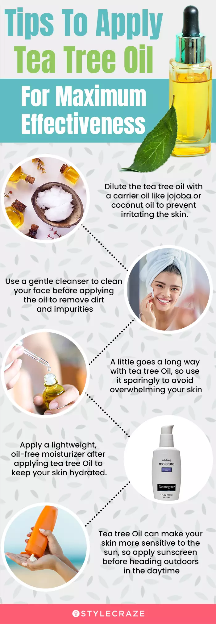 Tips To Apply Tea Tree Oil (infographic)