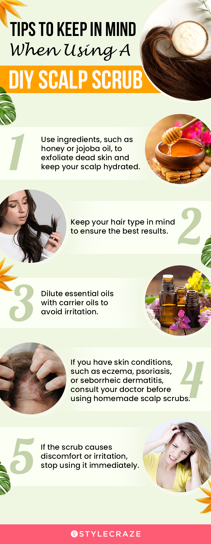 8 DIY Scalp Scrubs To Make At Home For Healthy Hair & Scalp