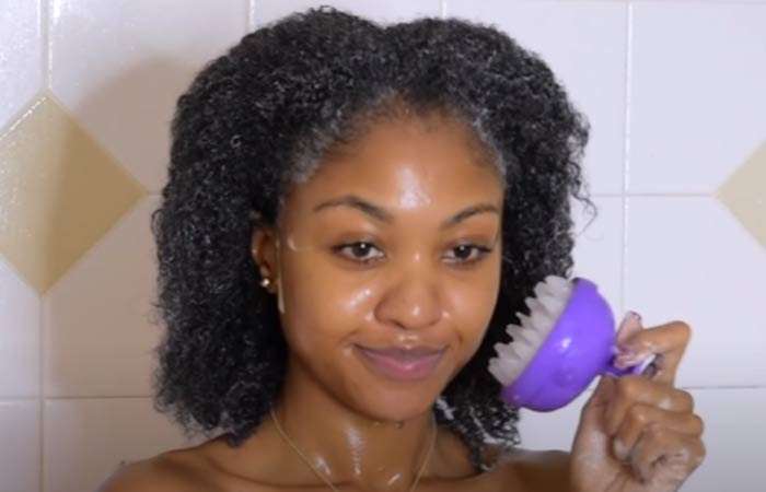Perfect wash and go hair step 5 is to wear a shower cap and leave on the conditioner for 10 minutes