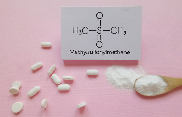 White MSM pills and crystalline powder