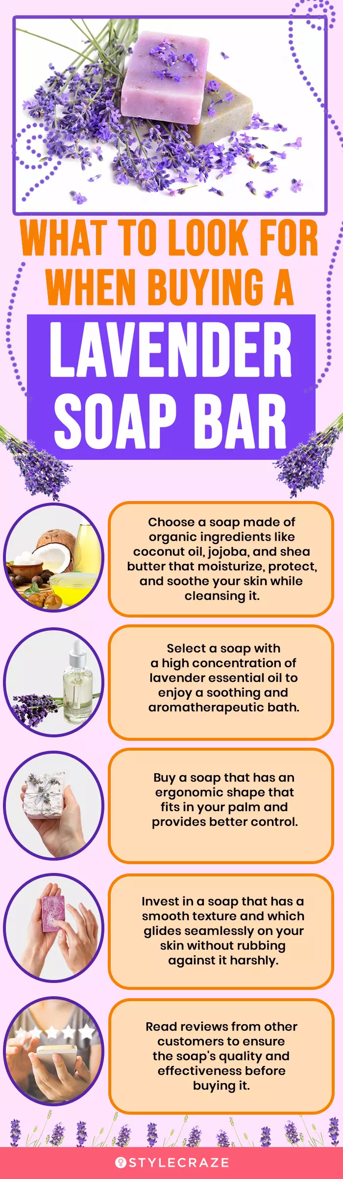 What To Look For When Buying A Lavender Soap Bar (infographic)