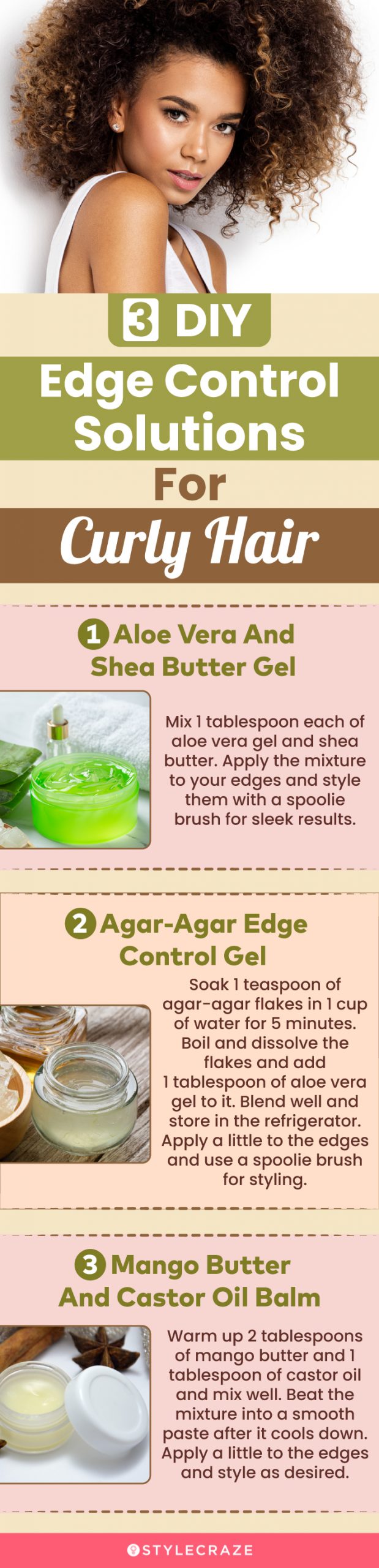 3 diy edge control solutions for curly hair (infographic)