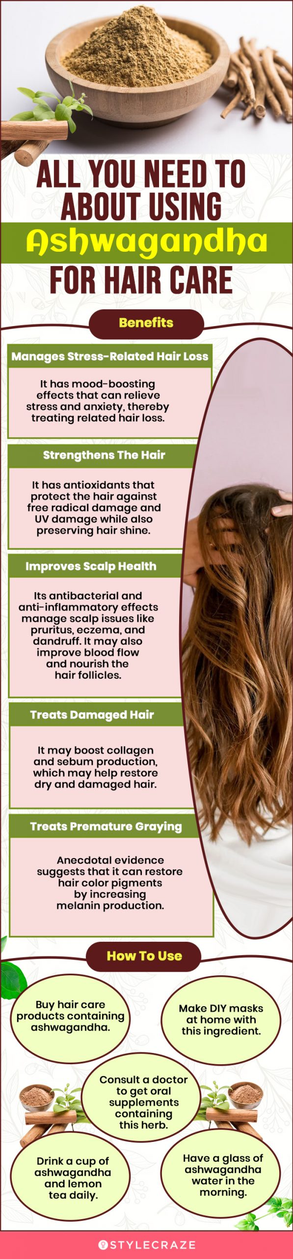 all you need to about using ashwagandha for hair care (infographic)
