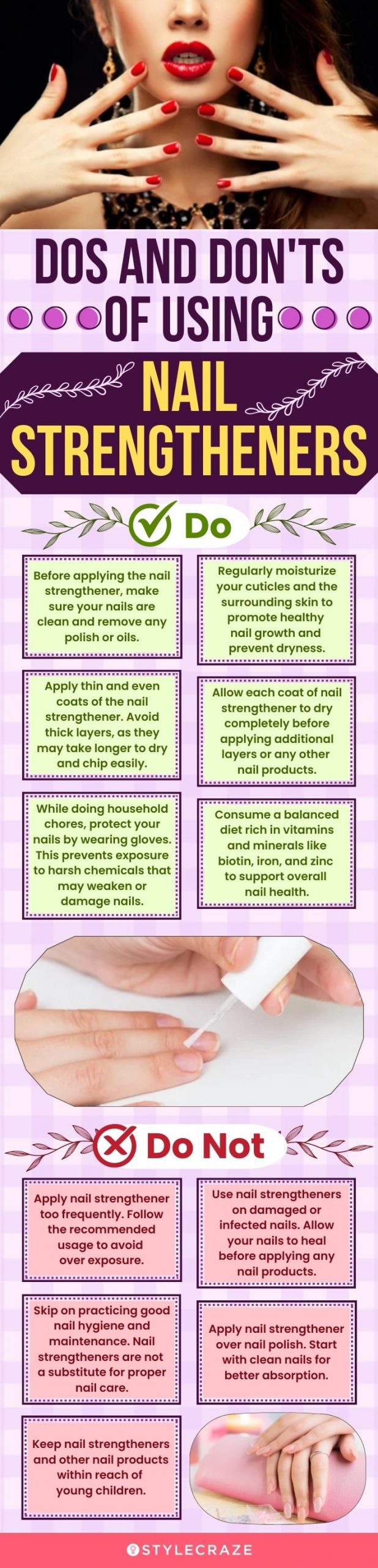 Dos And Don'ts Of Using Nail Strengtheners (infographic)