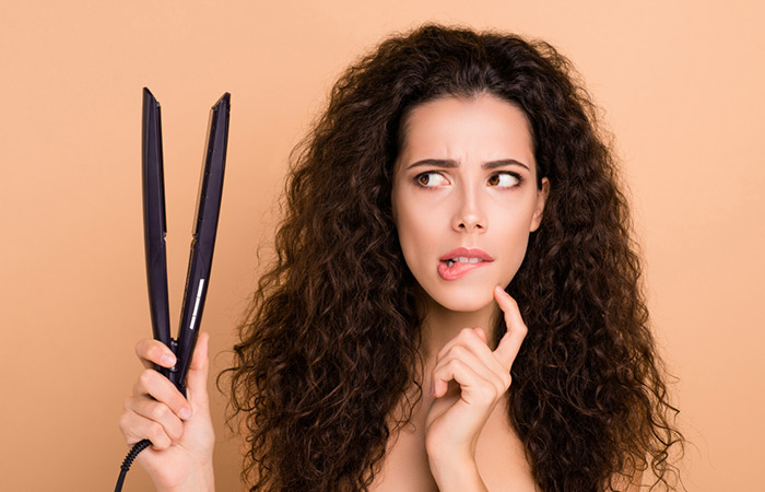 Excess heat styling can cause split ends