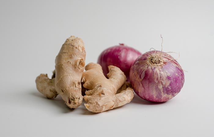Onions and ginger for hair growth