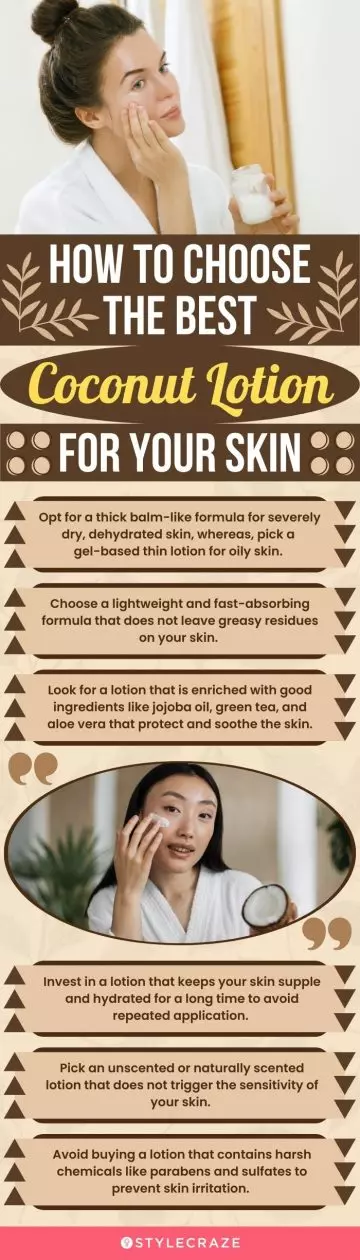 How To Choose The Best Coconut Lotion For Your Skin (infographic)
