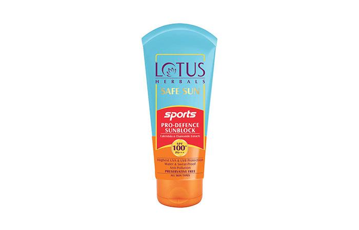 Lotus Herbals Safe Sun Sports Pro-Defence Sunblock