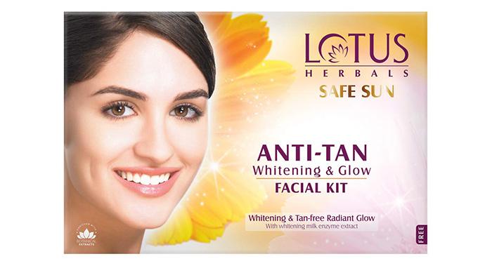 Lotus Safe Sun Anti Tan Whitening & Glow Facial Kit