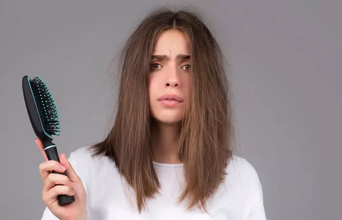 Hot oil treatment reduces frizzy hair