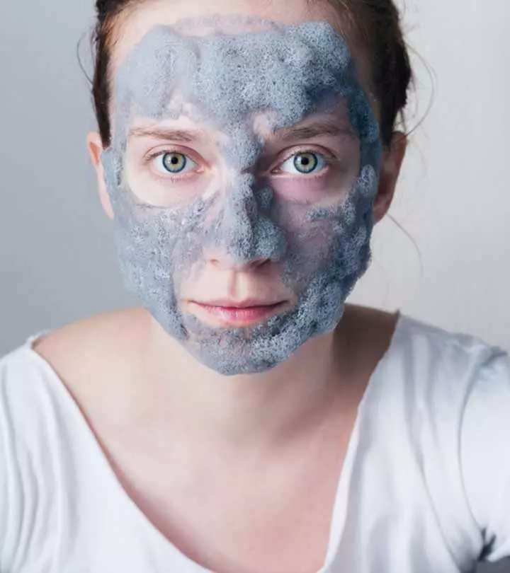 Women With Bubble Masks On The Face