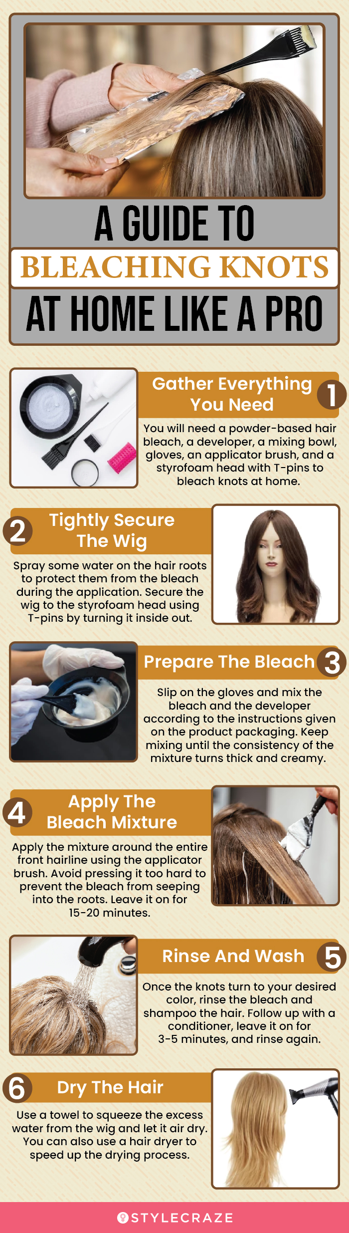 a guide to bleaching knots at home like a pro (infographic)
