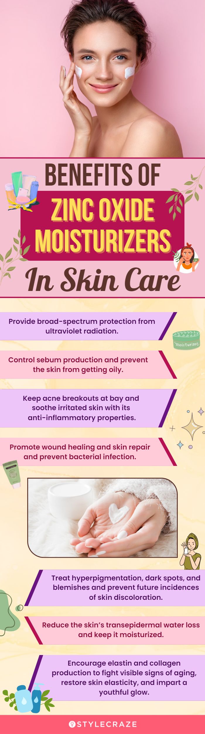 Benefits Of Zinc Oxide Moisturizers In Skin Care (infographic)