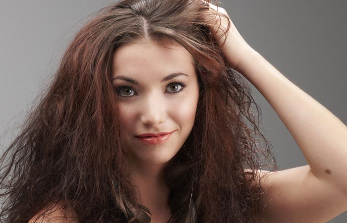 Woman with frizzy hair may benefit from citronella