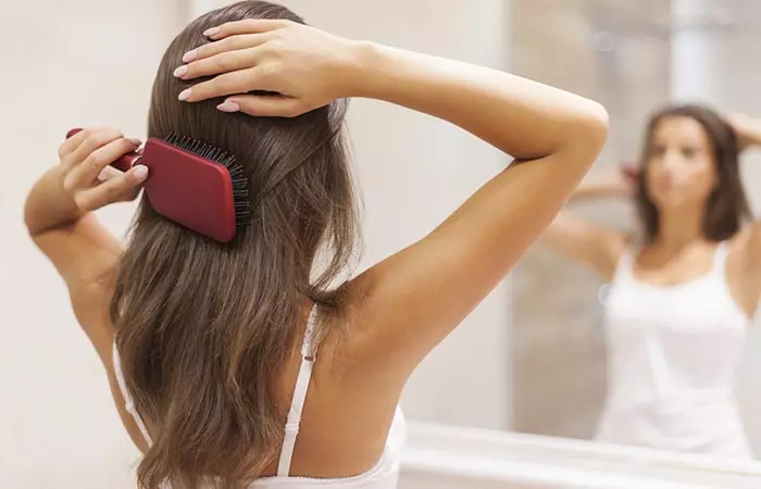 Brush your hair often to maintain its health and elasticity