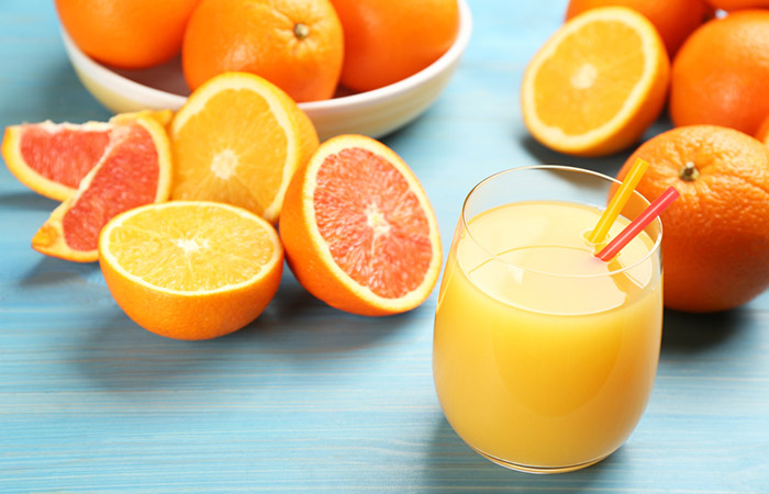 Citrus juice as a remedy for reducing wrinkles