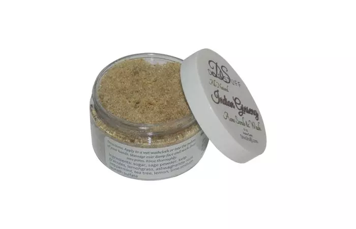 DIVA STUFF All Natural Indian Ginseng Acne Scrub and Wash 