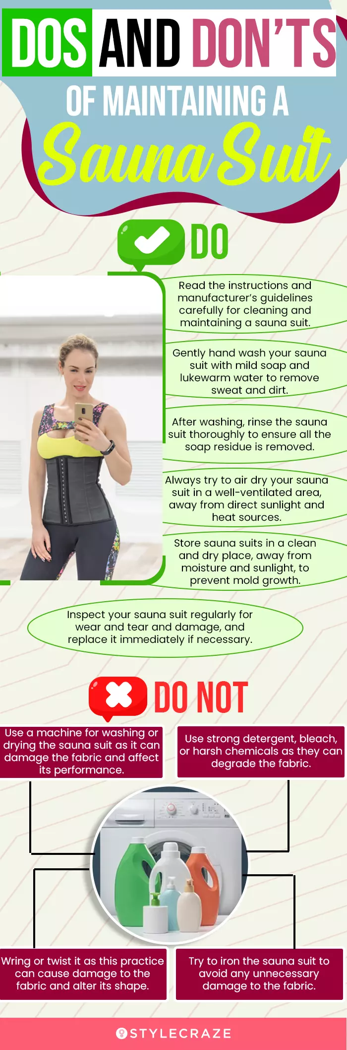 Dos And Don’ts Of Maintaining Sauna Suit (infographic)