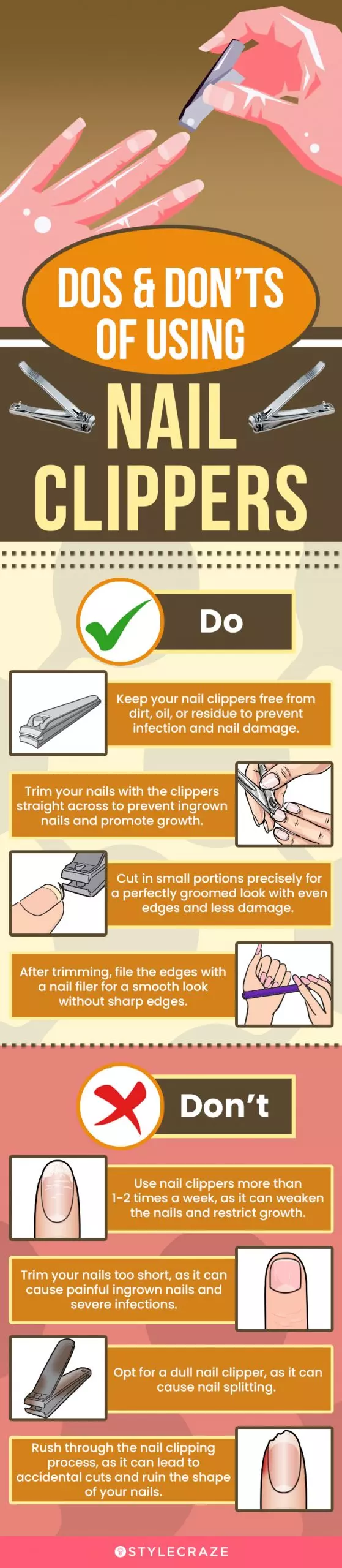 Dos & Don’ts Of Using Nail Clippers(infographic)