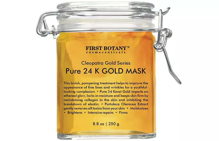 First Botany Cosmeceuticals Cleopatra Gold Series Pure 24K Gold Mask