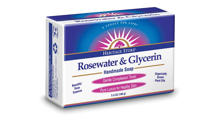Heritage Store Rosewater & Glycerin Handmade Soap