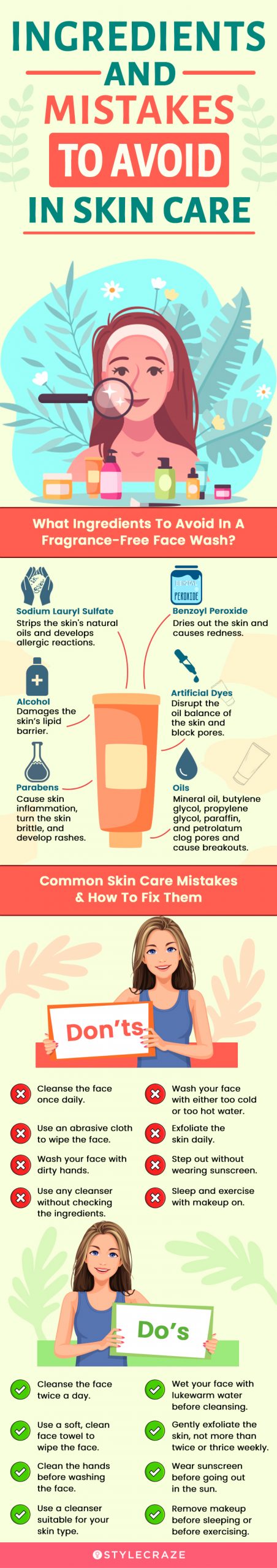 Ingredients & Mistakes To Avoid In Skin Care
