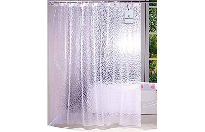 Kuber Industries PVC Shower Curtain